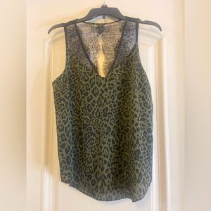 Express Satin Cheetah Print Top